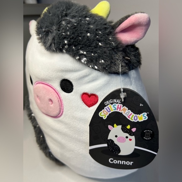 NWT 8” Connor the Cow 🐄 Squishmallow — Valentine's Day ❤️ Select Series! - Picture 4 of 6